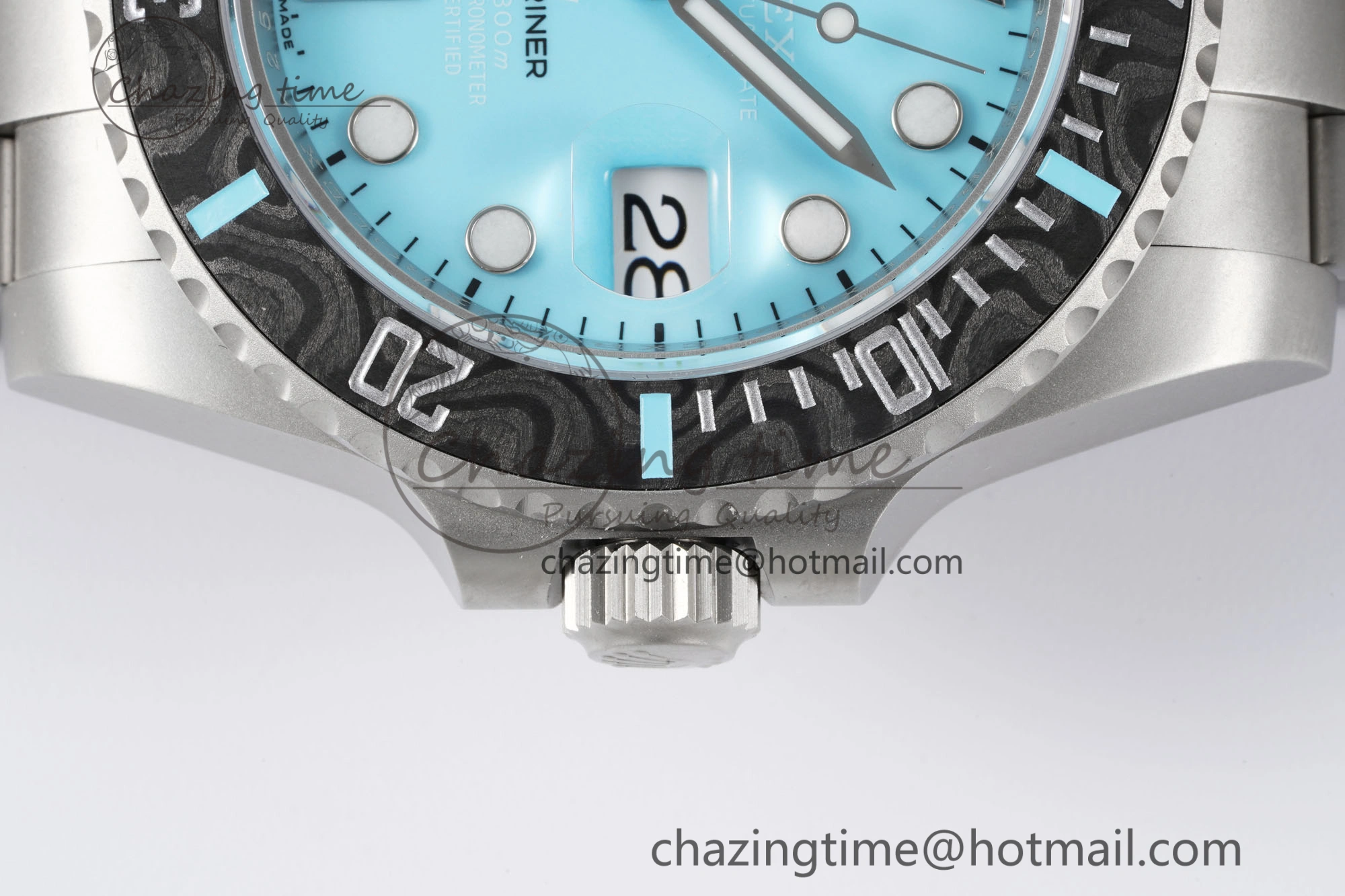 Submariner DIW Sandblasted VSF 1:1 Best Edition Tiffany Blue Dial on SS Bracelet VS3135