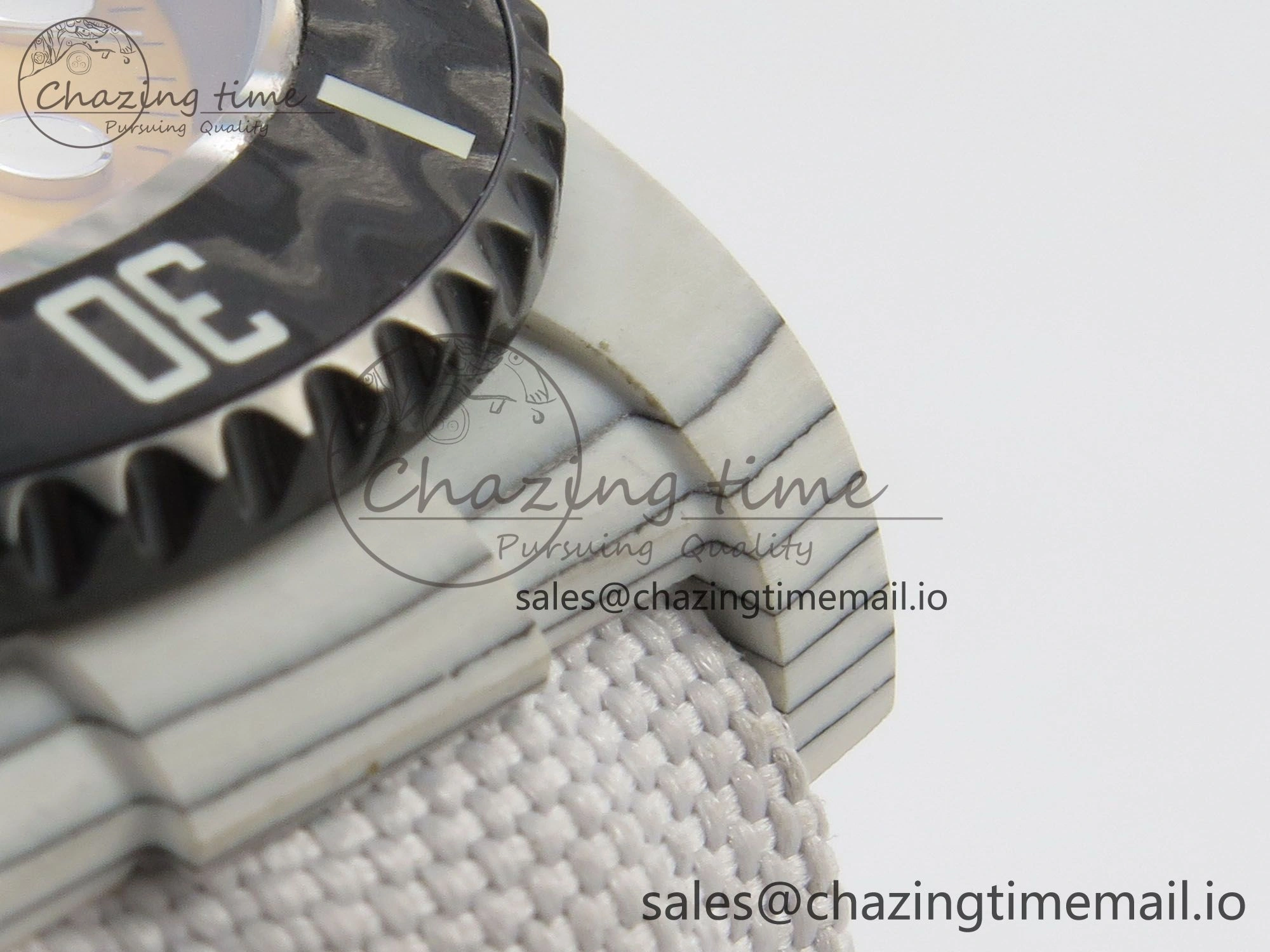 Submariner DIW White Carbon MPF Best Edition Yellow Dial On White Nylon Strap SA3135