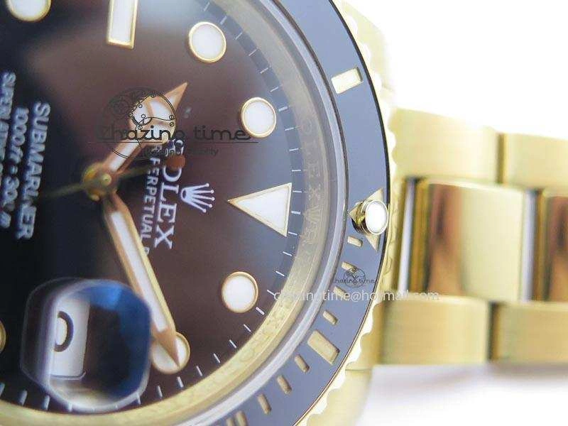 Submariner Full Gold Black Dial BP Best Edition Swiss ETA2836