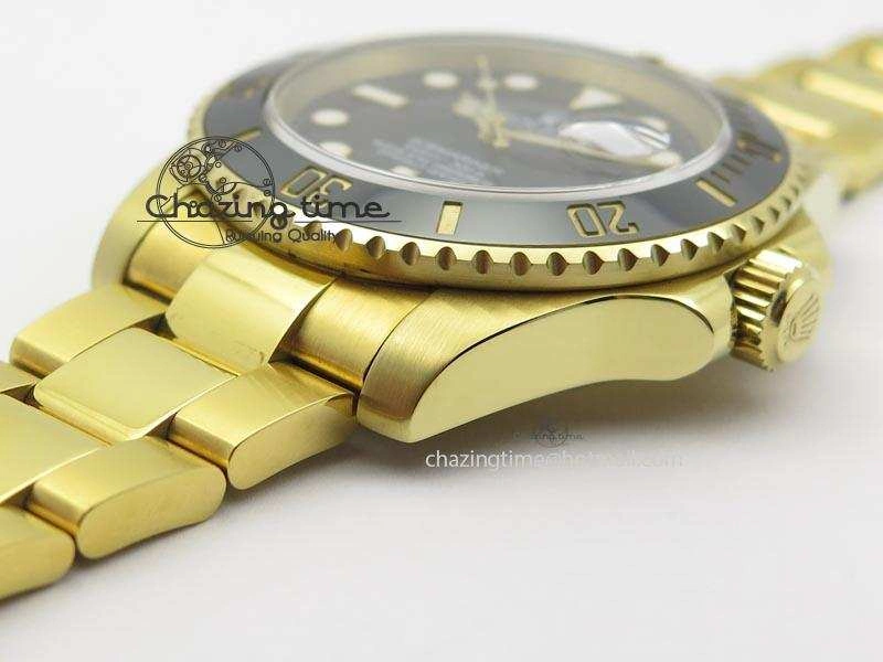 Submariner Full Gold Black Dial BP Best Edition Swiss ETA2836