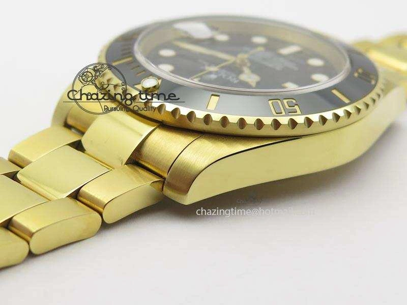Submariner Full Gold Black Dial BP Best Edition Swiss ETA2836