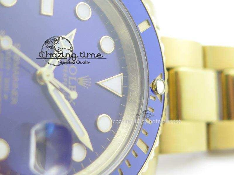 Submariner Full Gold Blue Dial BP Best Edition Swiss ETA2836