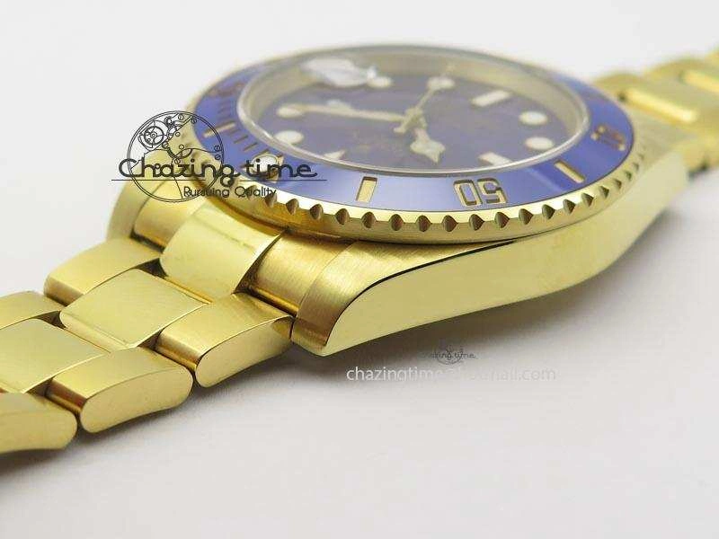 Submariner Full Gold Blue Dial BP Best Edition Swiss ETA2836