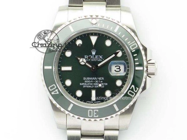 Submariner LV SS SS Green Dial BP Maker Best Edition Swiss ETA2836