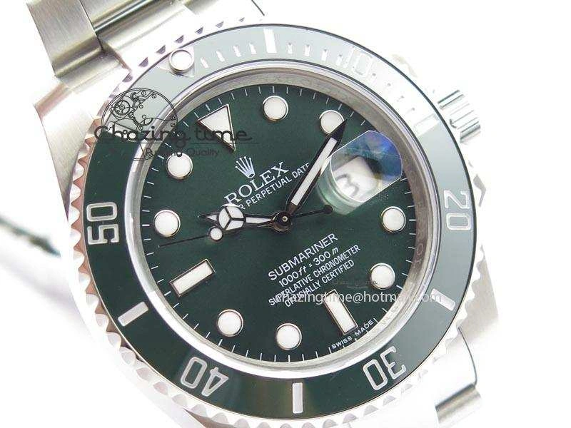 Submariner LV SS SS Green Dial BP Maker Best Edition Swiss ETA2836