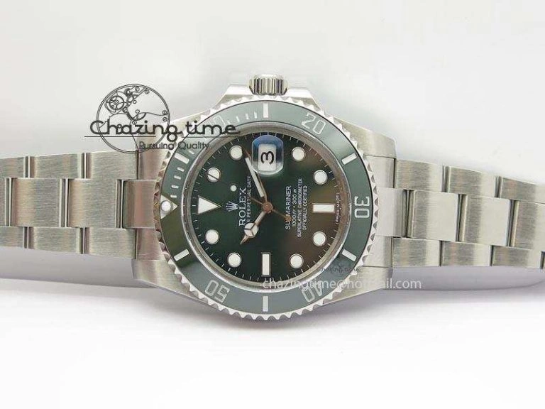 Submariner LV SS SS Green Dial BP Maker Best Edition Swiss ETA2836