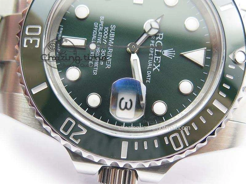 Submariner LV SS SS Green Dial BP Maker Best Edition Swiss ETA2836