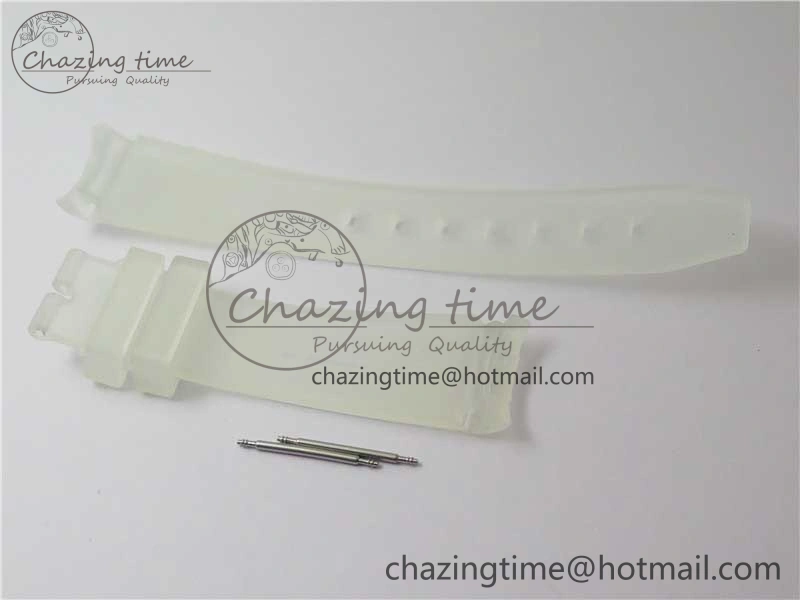 Submariner Phantomlab Transparent 3AF Best Edition Black Dial on White Rubber Strap VR3135