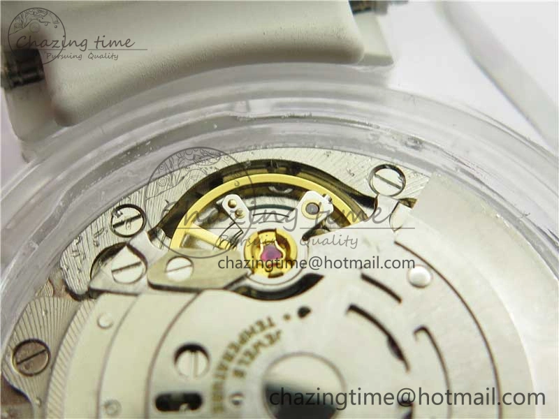 Submariner Phantomlab Transparent 3AF Best Edition Blue Space Dial on White Rubber Strap VR3135