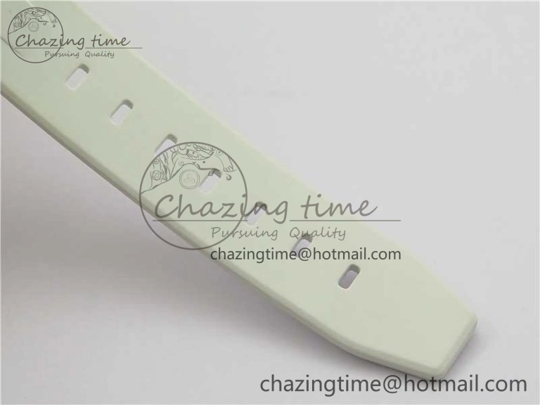 Submariner Phantomlab Transparent 3AF Best Edition Light Blue Dial on White Rubber Strap VR3135