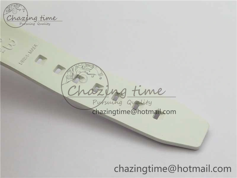 Submariner Phantomlab Transparent 3AF Best Edition Light Blue Dial on White Rubber Strap VR3135
