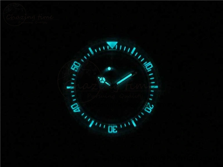Submariner Phantomlab Transparent 3AF Best Edition Light Blue Dial on White Rubber Strap VR3135
