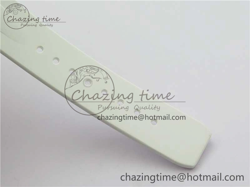 Submariner Phantomlab Transparent KZF Best Edition Blue Fruit Dial on White Rubber Strap VR3135