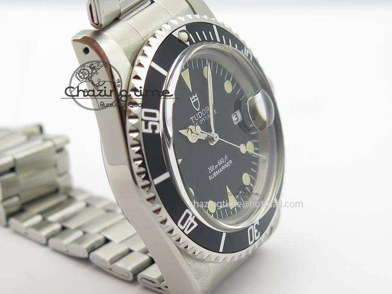 Submariner SS JKF Best Edition Black Dial Round Markers (Black Date) A2836