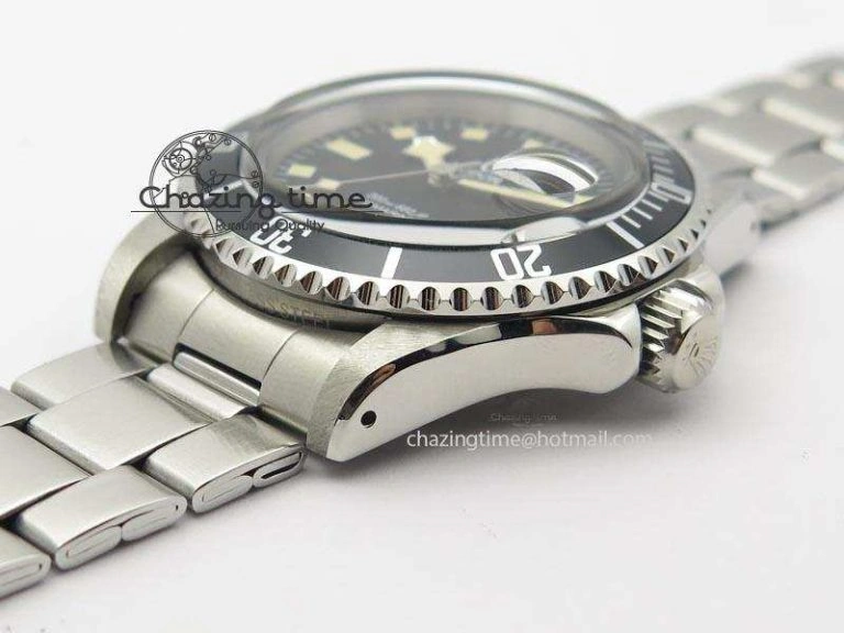 Submariner SS JKF Best Edition Black Dial Square Markers (Black Date) A2836