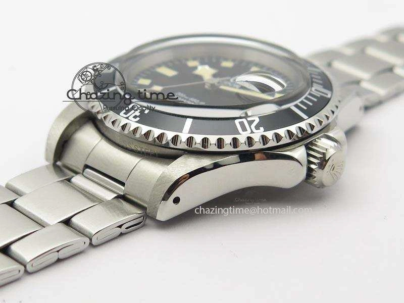 Submariner SS JKF Best Edition Black Dial Square Markers (Black Date) A2836