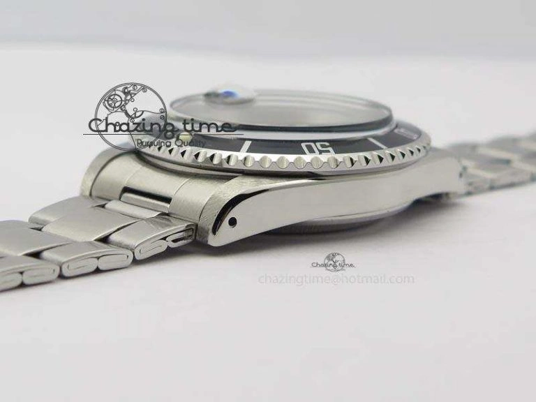 Submariner SS JKF Best Edition Black Dial Square Markers (Black Date) A2836