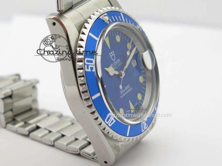 Submariner SS JKF Best Edition Blue Dial Round Markers (Black Date) A2836