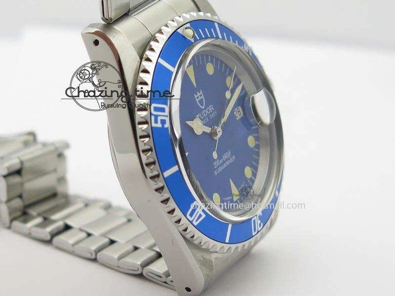 Submariner SS JKF Best Edition Blue Dial Round Markers (Black Date) A2836