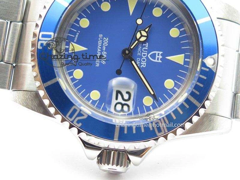 Submariner SS JKF Best Edition Blue Dial Round Markers (Black Date) A2836