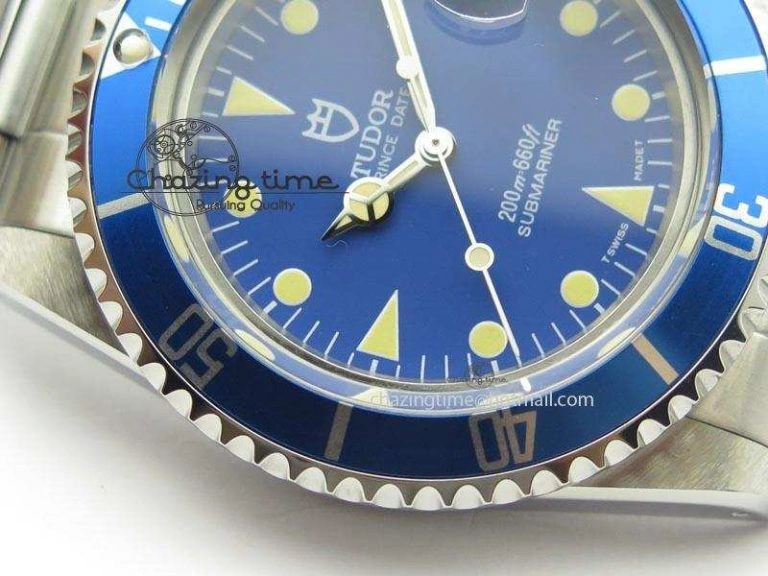 Submariner SS JKF Best Edition Blue Dial Round Markers (Black Date) A2836