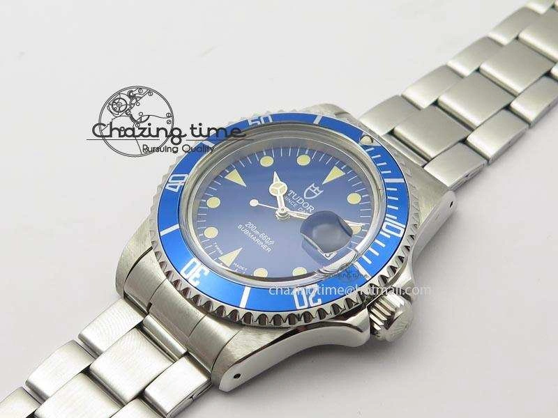 Submariner SS JKF Best Edition Blue Dial Round Markers (Black Date) A2836