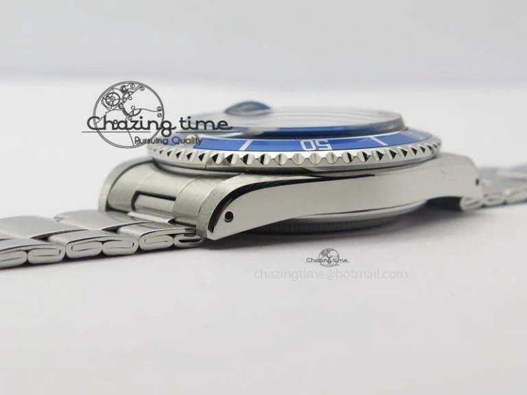 Submariner SS JKF Best Edition Blue Dial Round Markers (Black Date) A2836