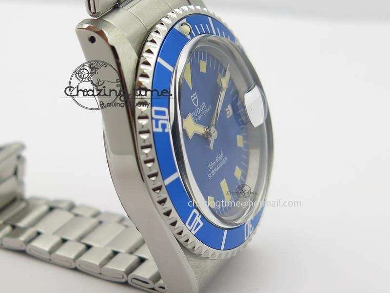 Submariner SS JKF Best Edition Blue Dial Square Markers (Black Date) A2836
