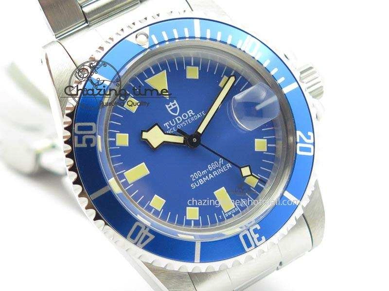 Submariner SS JKF Best Edition Blue Dial Square Markers (Black Date) A2836