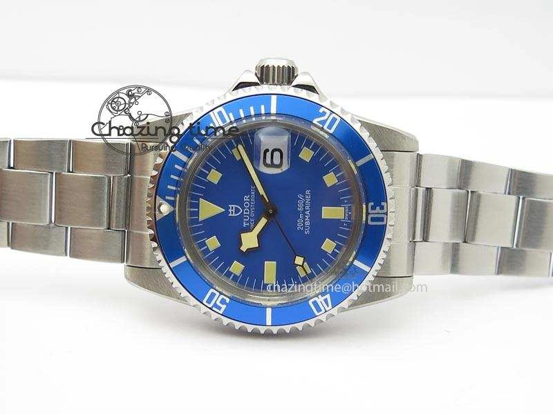 Submariner SS JKF Best Edition Blue Dial Square Markers (Black Date) A2836