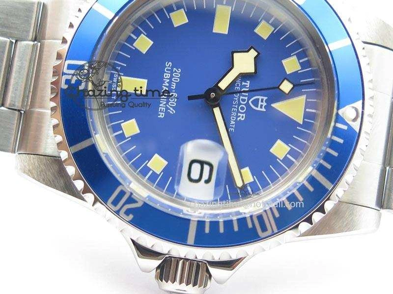 Submariner SS JKF Best Edition Blue Dial Square Markers (Black Date) A2836