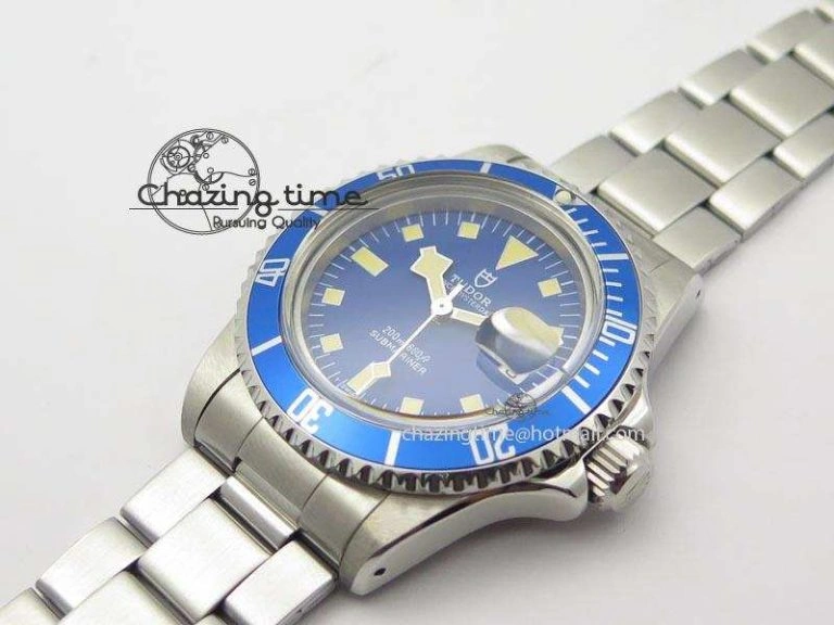 Submariner SS JKF Best Edition Blue Dial Square Markers (Black Date) A2836