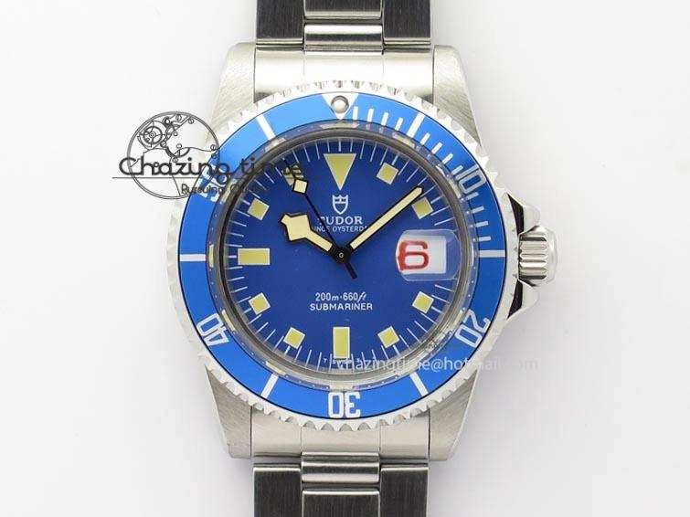Submariner SS JKF Best Edition Blue Dial Square Markers (Red Date) A2836