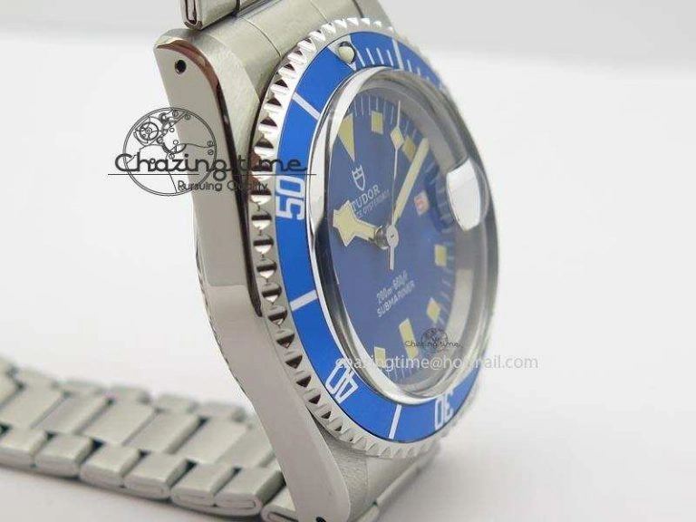 Submariner SS JKF Best Edition Blue Dial Square Markers (Red Date) A2836