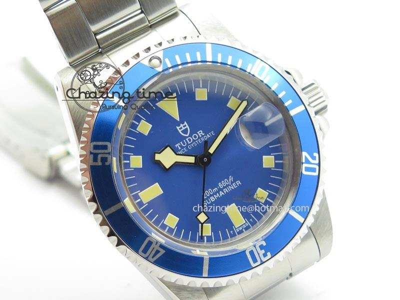 Submariner SS JKF Best Edition Blue Dial Square Markers (Red Date) A2836