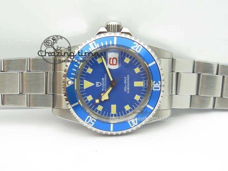 Submariner SS JKF Best Edition Blue Dial Square Markers (Red Date) A2836