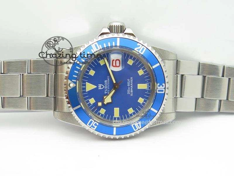 Submariner SS JKF Best Edition Blue Dial Square Markers (Red Date) A2836