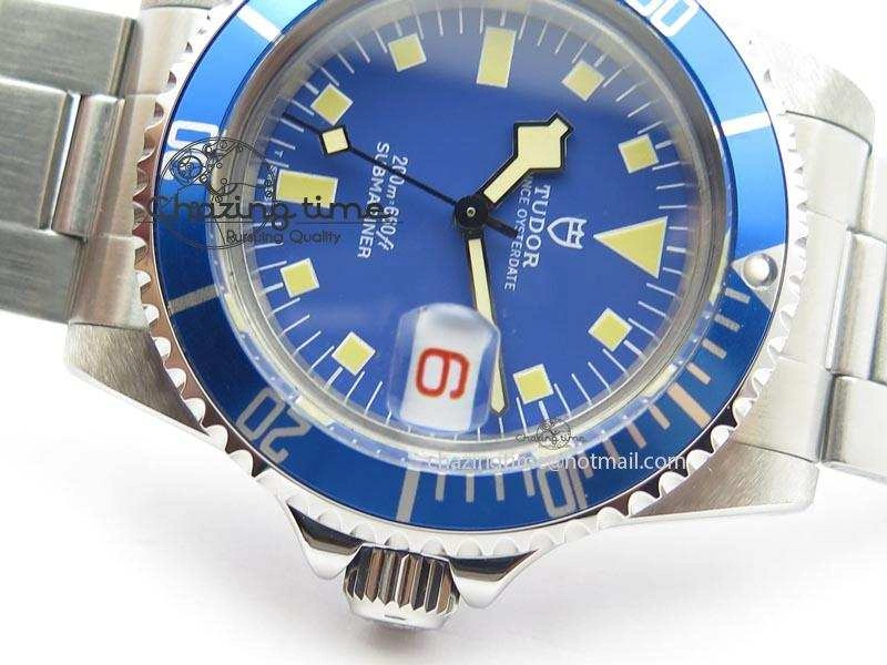 Submariner SS JKF Best Edition Blue Dial Square Markers (Red Date) A2836