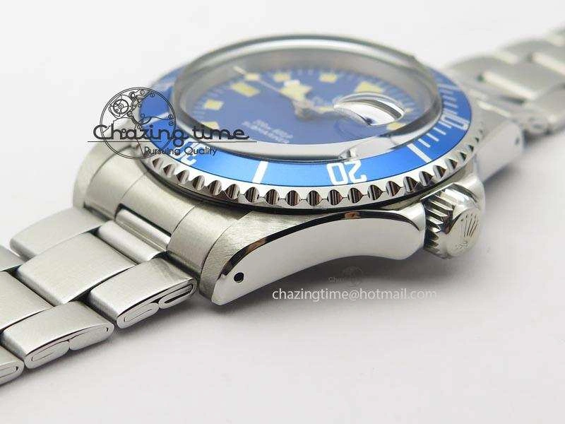 Submariner SS JKF Best Edition Blue Dial Square Markers (Red Date) A2836