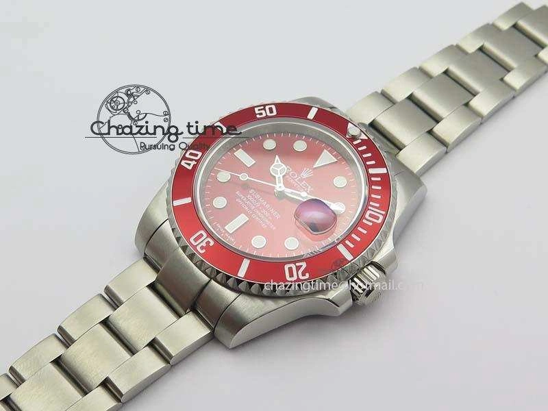 Submariner SS Red Bezel Red Dial On SS Bracelet A2836
