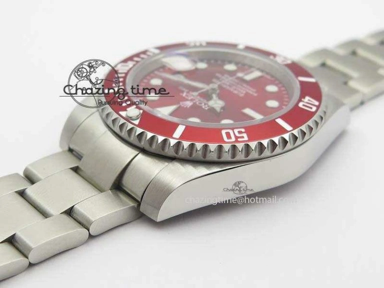Submariner SS Red Bezel Red Dial On SS Bracelet A2836