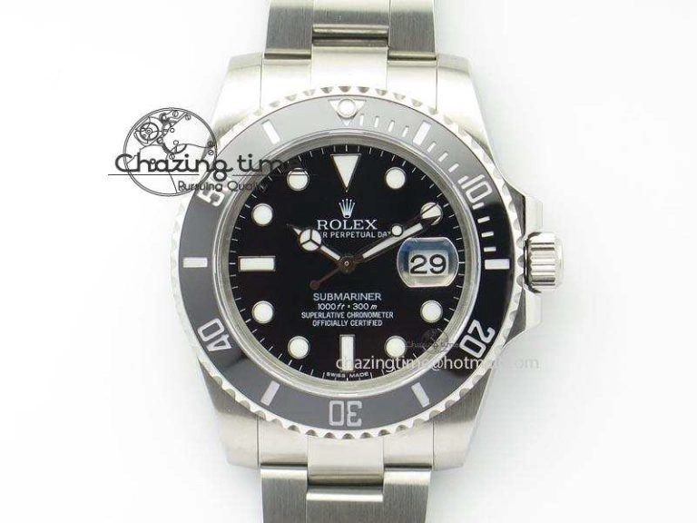 Submariner SS SS Black Dial BP Maker Best Edition Swiss ETA2836