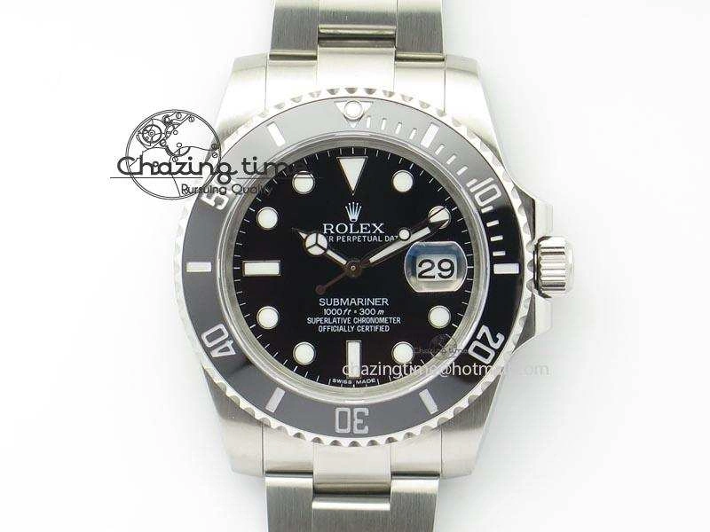 Submariner SS SS Black Dial BP Maker Best Edition Swiss ETA2836
