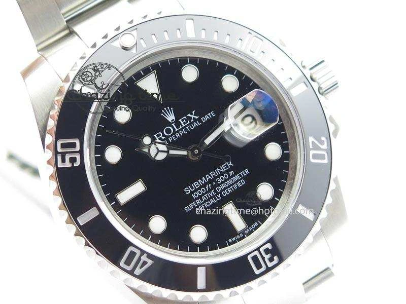 Submariner SS SS Black Dial BP Maker Best Edition Swiss ETA2836