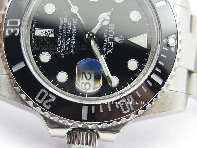 Submariner SS SS Black Dial BP Maker Best Edition Swiss ETA2836