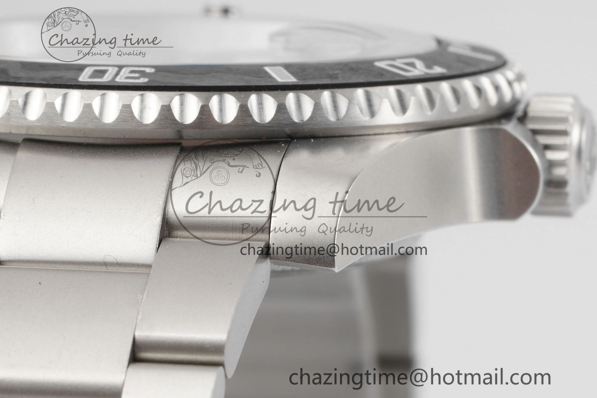 Submariner Sandblasted DIWF Best Edition Carbon Bezel Brown Dial Dial on SS Bracelet VR3135