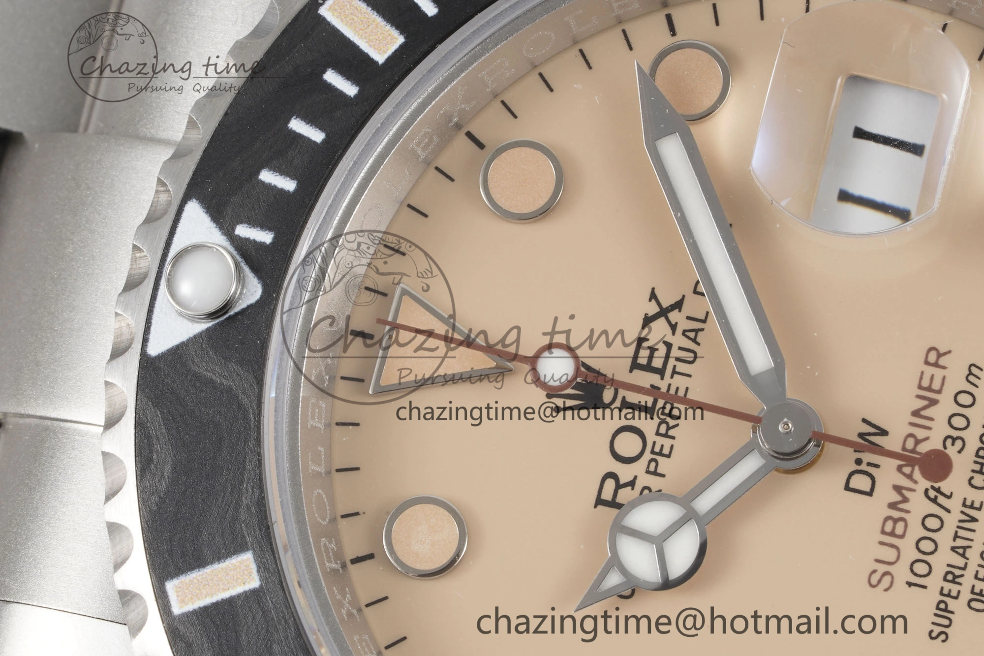 Submariner Sandblasted DIWF Best Edition Carbon Bezel Brown Dial Dial on SS Bracelet VR3135