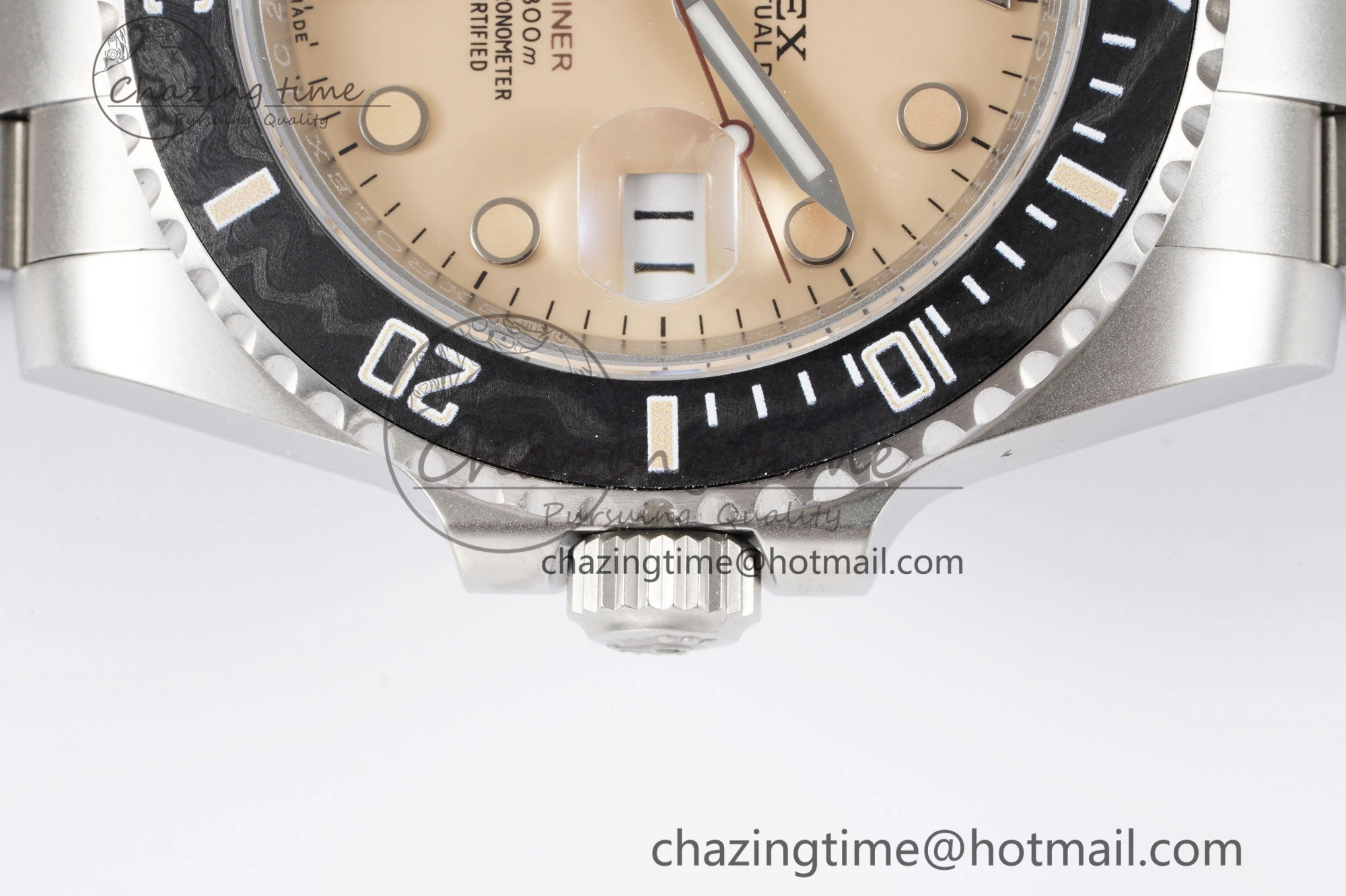 Submariner Sandblasted DIWF Best Edition Carbon Bezel Brown Dial Dial on SS Bracelet VR3135