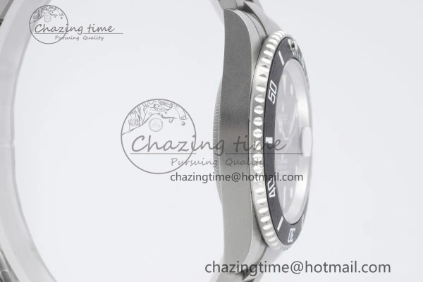 Submariner Sandblasted DIWF Best Edition Carbon Bezel Carbon Dial Dial on SS Bracelet VR3135