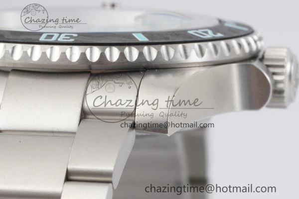 Submariner Sandblasted DIWF Best Edition Carbon Bezel Tiffany Blue Dial Dial on SS Bracelet VR3135